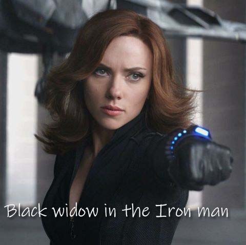 Black widow in the Iron man
